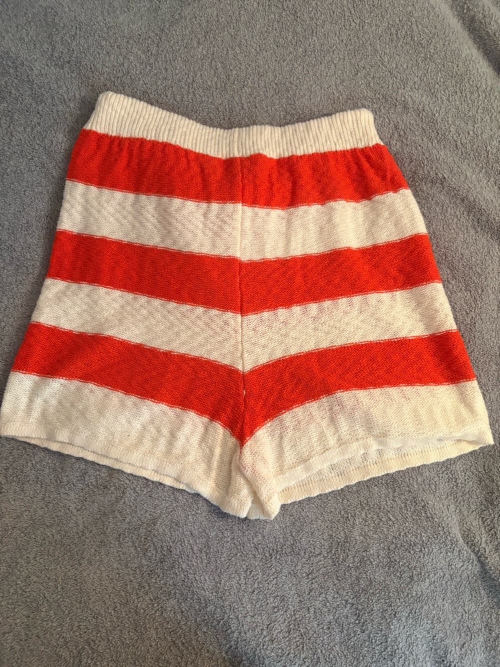 Double Zero Spicy Small Striped Knit Shorts Women’s Beachy Drawstring Small - Picture 6 of 8